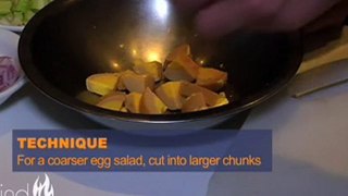 Smoked Egg Salad with Angelo Sosa at Xie Xie, NYC