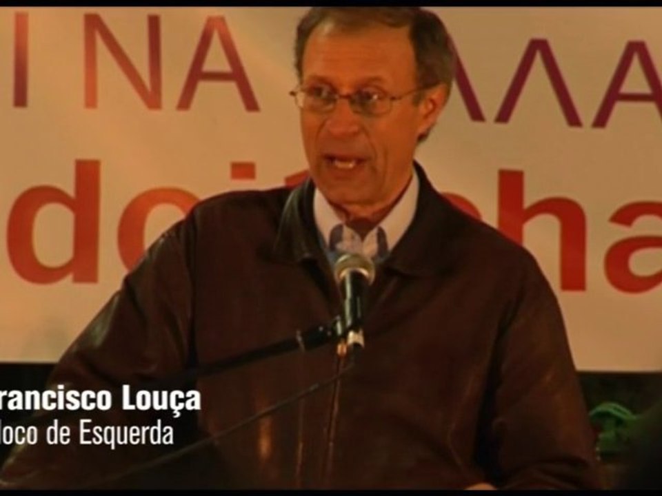 Francisco Louçã en el mitin Europa debe cambiar de base