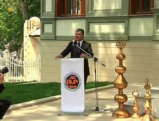 Tarihî Ertuğrul Tekke Camii'nin açılış törenine katıldı