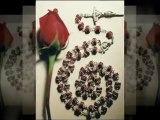 Unique Handcrafted Flower Rosaries for Funerals - Rose Petal