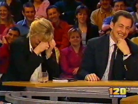 Fou rire de Nicolas Sarkozy et Christine Bravo