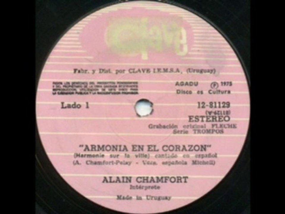 Alain Chamfort - Armonia en el corazon (Harmonie sur la...)