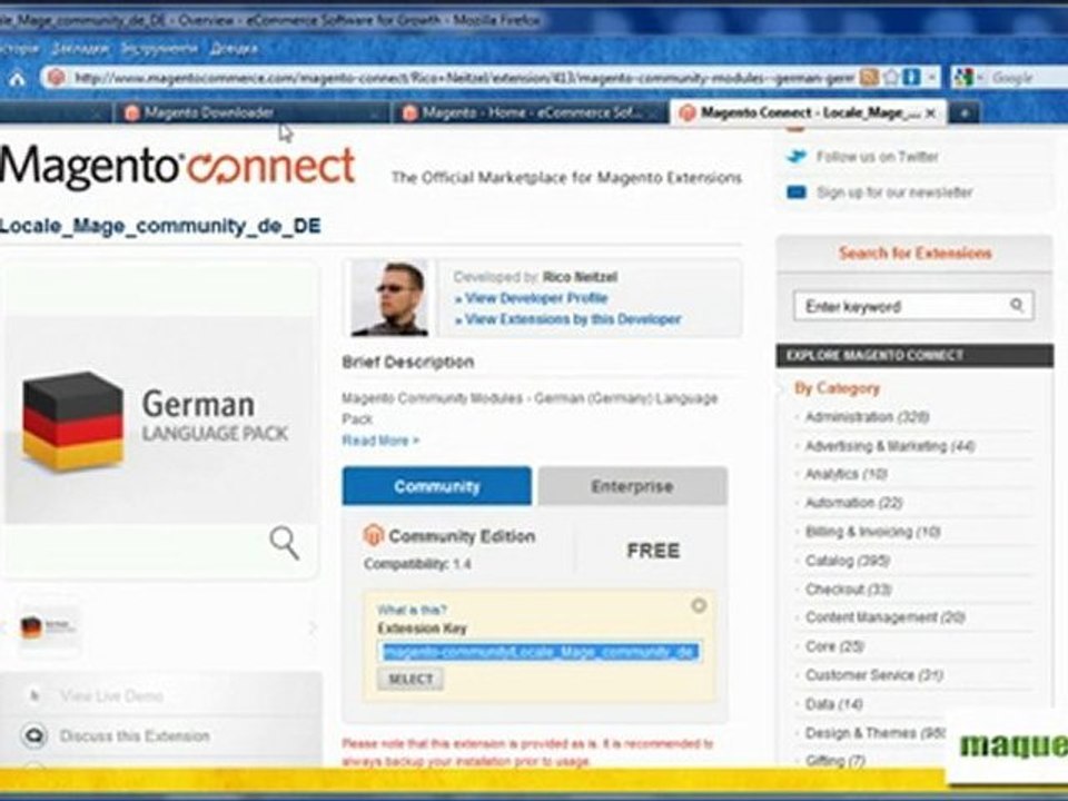 Як встановити мовний пакет для Magento