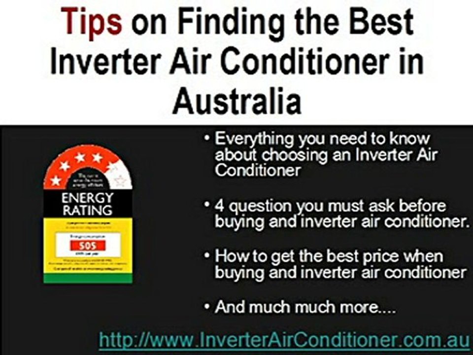 Choose the Best Inverter Air Conditioner in Australia