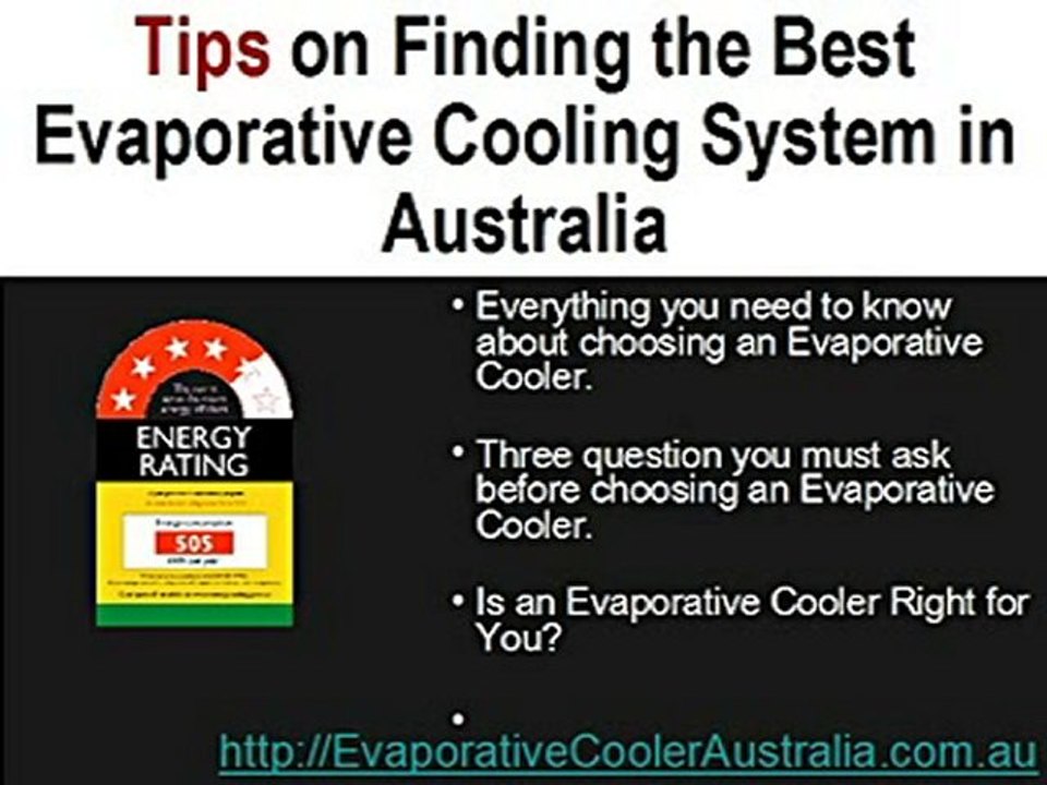 Choosing an Evaporative Cooler in Australia