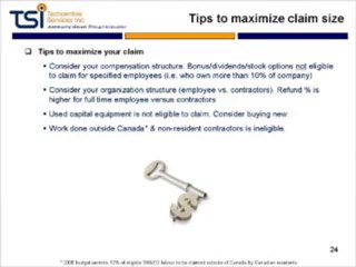 The SR&ED Tax Credit Program: Part 3