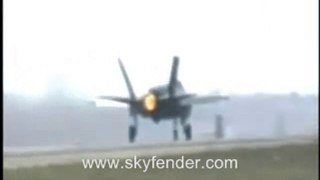F-35 Jet Runway Afterburner Take Off