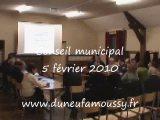 Conseil municipal du 5 février 2010
