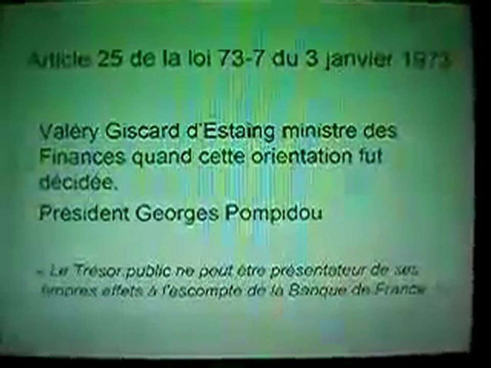 Dette de la France l arnarque Rothschild Giscard