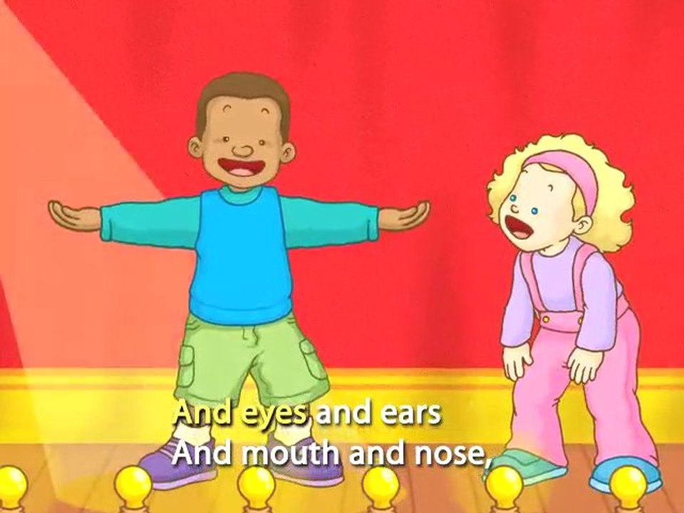 Kids Song :Head Shoulders Knees Toes (with lyrics)