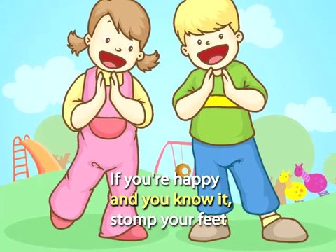 If you're happy and you know it : kid's song (with lyrics)