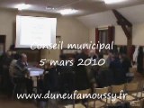 Conseil municipal du 5 mars 2010