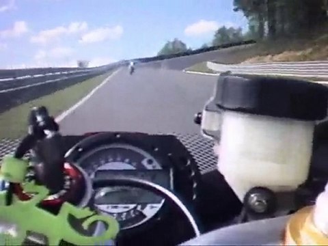 Popo au Mas du Clos avec le ZX6R Team