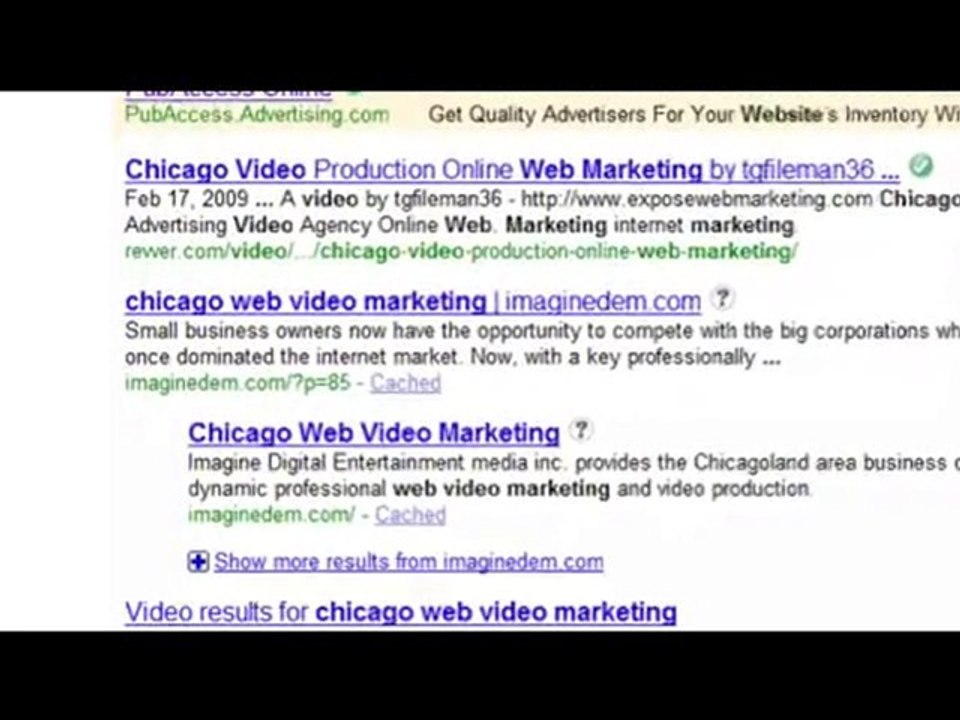 web video marketing, internet marketing, chicago web video