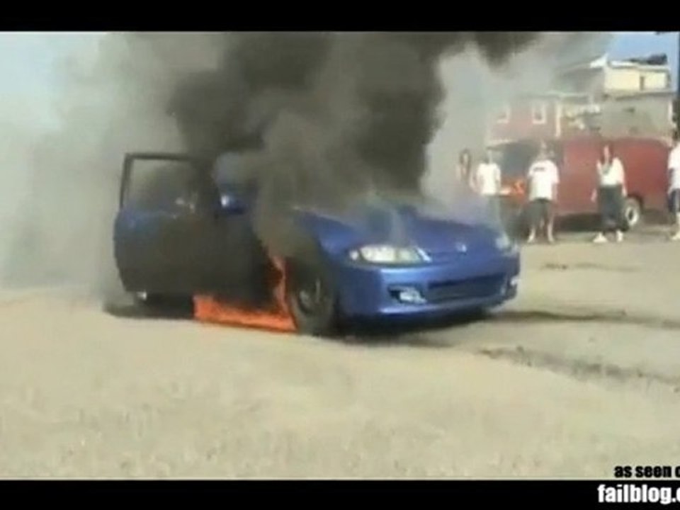 Honda Burnout FAIL