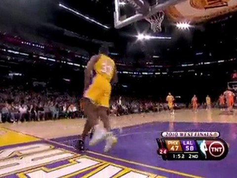 Jared Dudley steals the ball from Kobe Bryant. Jason Richar