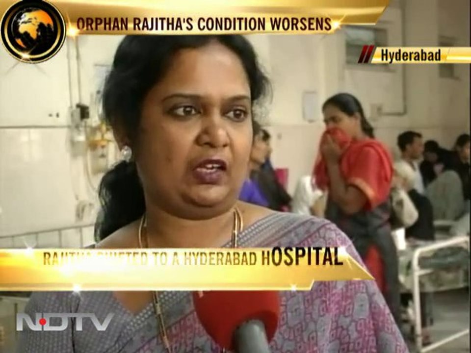 Orphan Rajitha's condition worsens