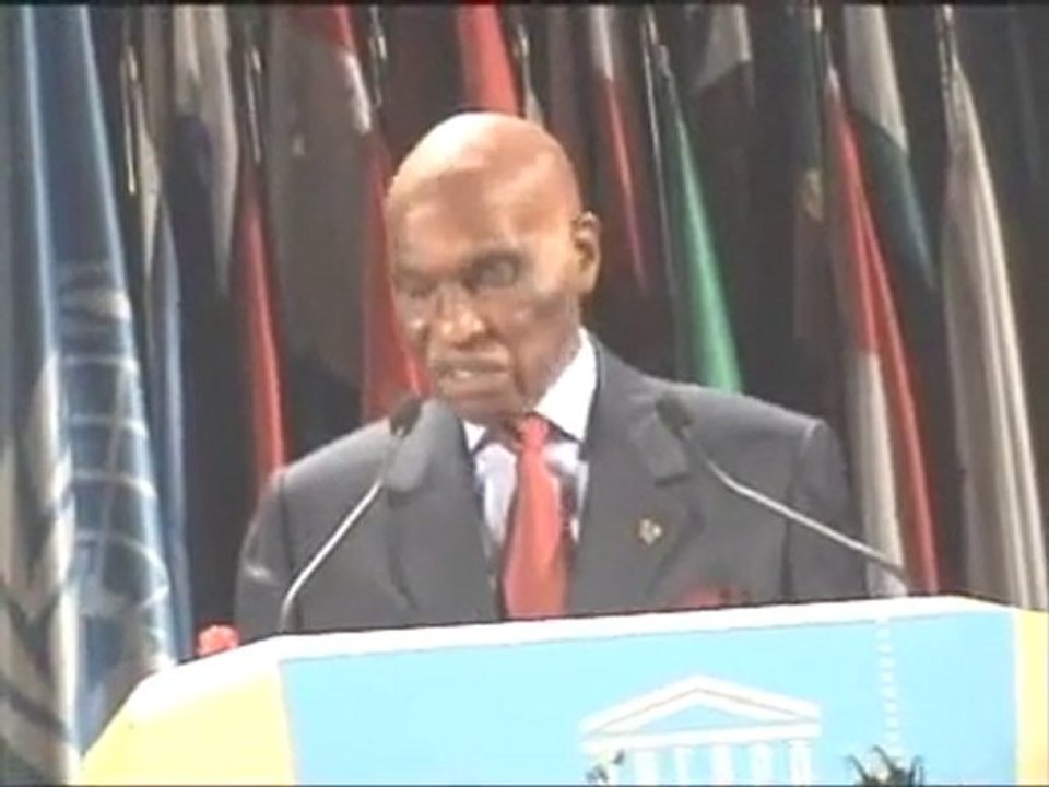 Prix Félix Houphouet Boigny Discours Abdoulaye WADE