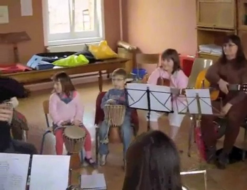 Stage de percussions et guitare à Quiévy