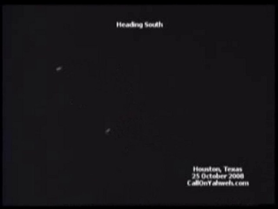CLOSE UP UFO Ovni  Houston Texas - 25 October 2008