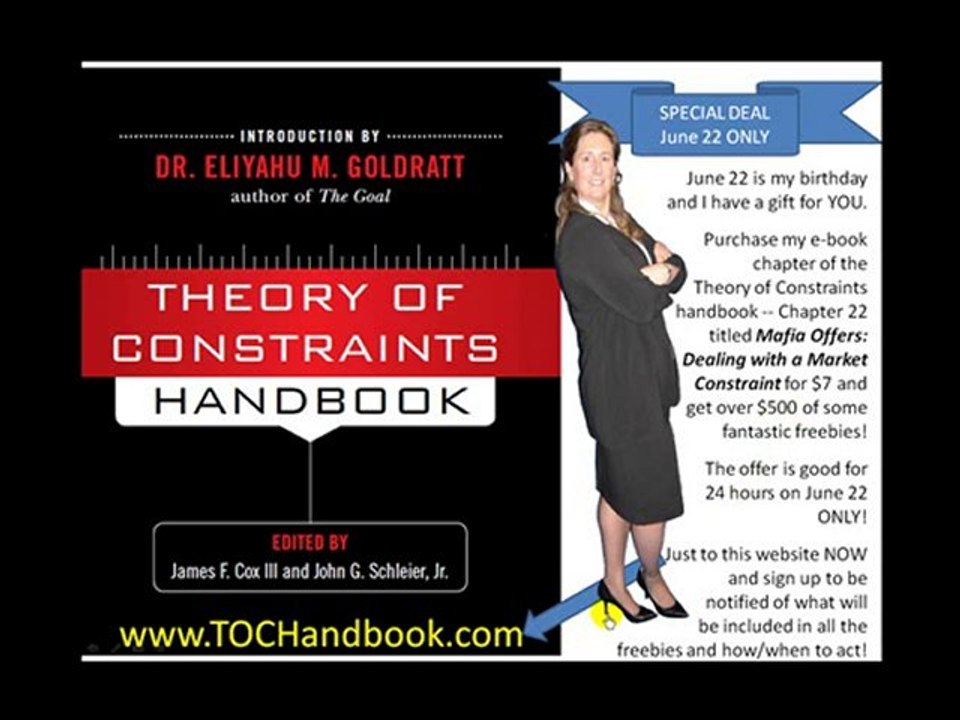 NEW Theory of Constraints Handbook TOC Handbook James Cox