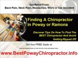 Chiropractor Adjustment in Poway Chiropractic Adjustment in