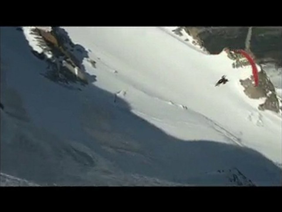 speed riding Aiguille du Midi Avril 2010