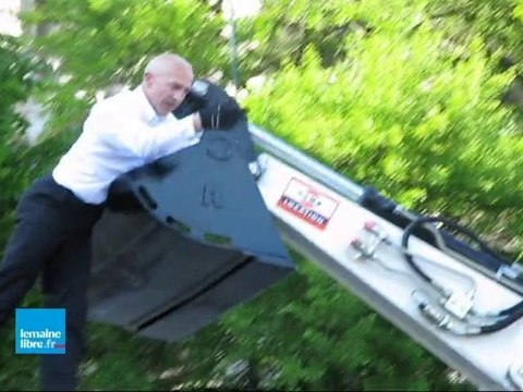 Trasnports exceptionnels Place des Jacobins au Mans