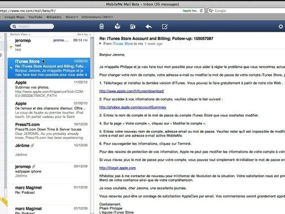 MobileMe Beta
