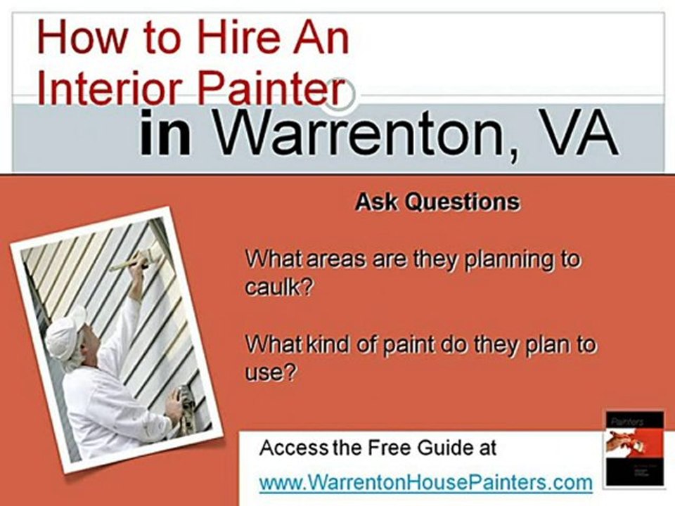 How To Hire Interior House Painters In Warrenton VA