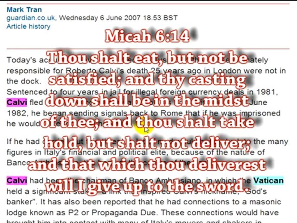 PT.2 THE ROTHSCHILDS OWN THE VATICAN