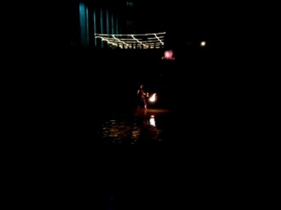 cracheur de feu au palais de tokyo