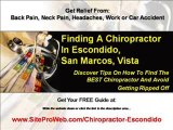Chiropractic Neck Pain San Marcos Escondido Vista - FREE GU