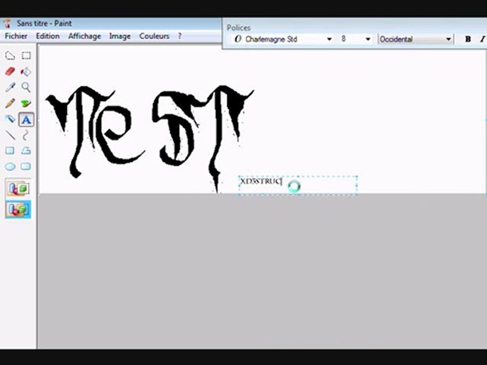 Tutoriel : Faire un tag sur MS PAINT
