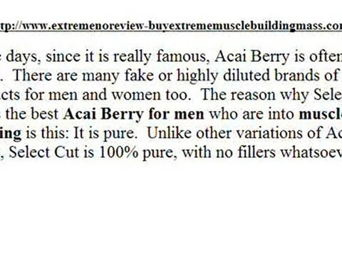 Buy Acai Berry Select Cut Supplements Review