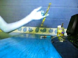 Pen spinning by Crystal.