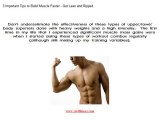 Important Tips to Build Muscle, Get Lean & Ripped