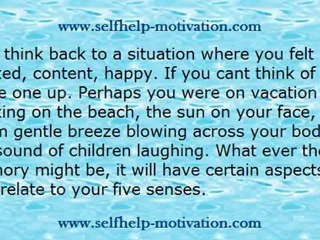 Video - Self Help Motivation Through Visualization