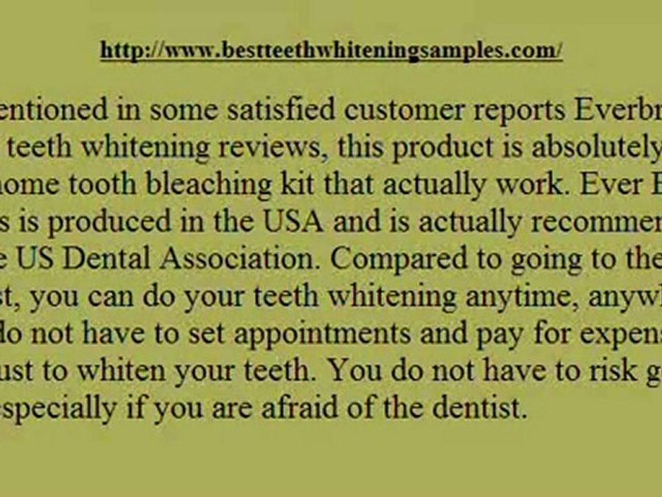 Buy Ever Bright Smile Teeth Whitener Review