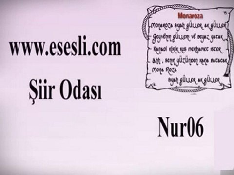 esesli nur06 şiir canlı bana ait zamanlarda