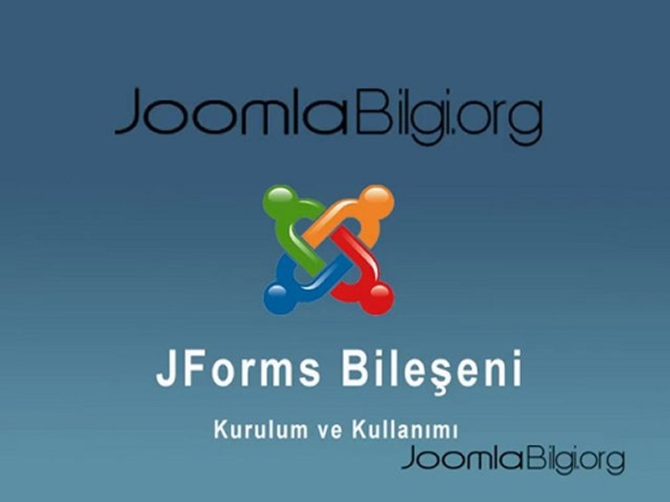 JForms Bileşeni Kurulumu ve Kullanımı Dailymotion Video