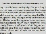 Idol White Teeth Whitening Sample – Idol Teeth Whitener