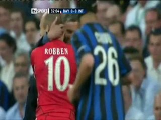 Inter vs Bayer  That said Mourinho to robben 22.05.2010