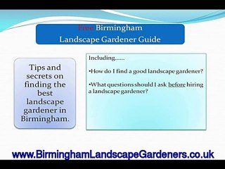 Birmingham Landscape Gardeners