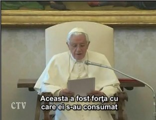Benedict XVI: Ciril şi Metodiu, adevăraţi apostoli