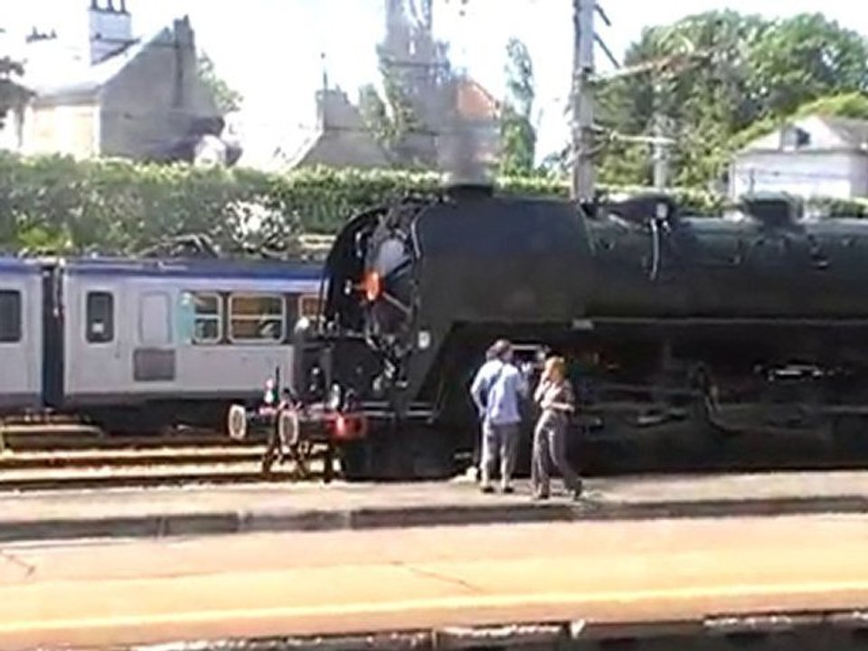 Train à vapeur gare de Blois
