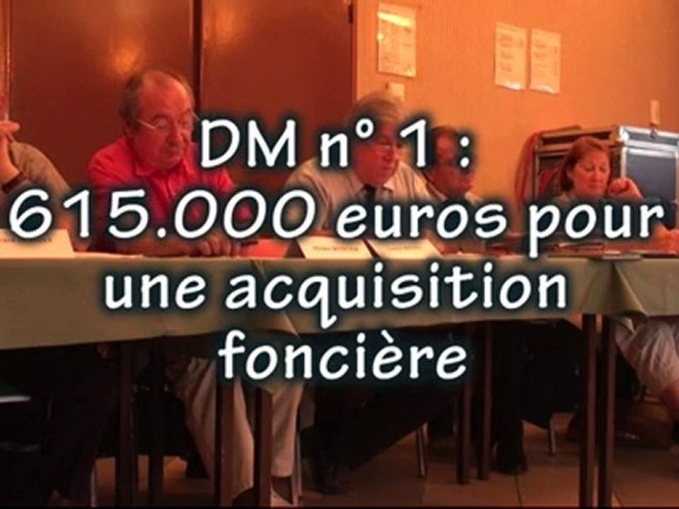 DM 1 pour acquisition nouveau terrain Centre Loisirs