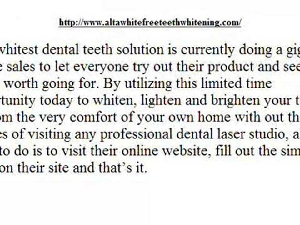 Buy Alta White Teeth Whitening Kit Review