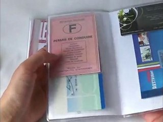 Protège chéquier et porte cartes personnalisables