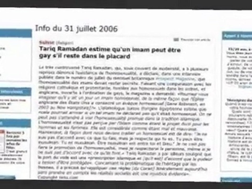 tariq ramadan et les imams gays